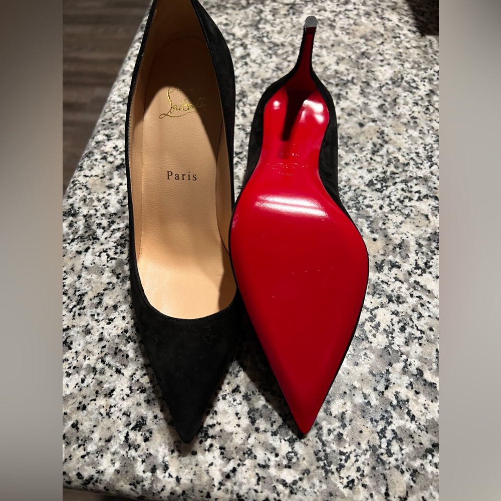 Christian Louboutin suede heels